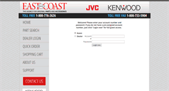 Desktop Screenshot of kenwoodparts.com